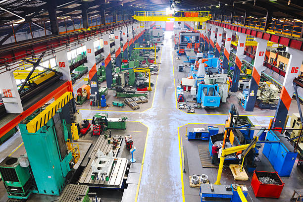 Metal industry factory interior