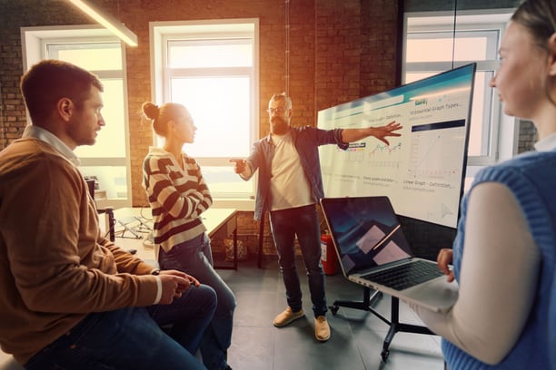 Modern workplace and office environment — the space and the people in it